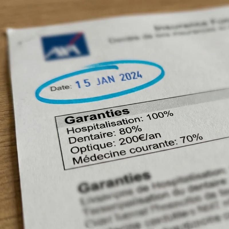 Scan de contrat d'assurance
